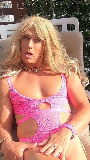 Trixy Baby Outdoor Playing Her Body