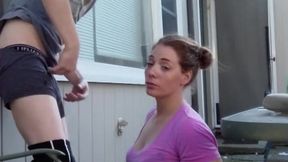 Hot Heather Kane takes a hard cock&#x1F346; blowjob request