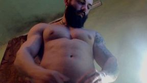 Muscular Dude Shows Off His Body