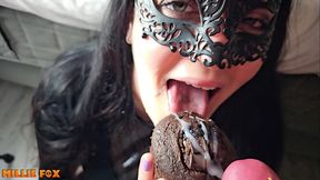 Amateur Milf Eats Cum - Thick Cum Glazed Muffin - Cum on Food- MILLIE FOX