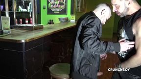 hot spasnih boy used raw in backroom club bareback