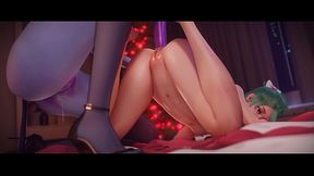 Mercy and Widowmaker Have Fun On Christmas
