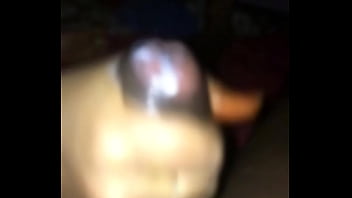 Indian Tamil wife handjob for hubby friend. Cum blast in slow motion