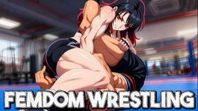 Femdom Mixed Wrestling - Goddess Rika Traps You Between Her Powerful Thighs