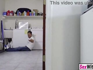 Large schlong lewd stepbro lastly gets to screw stuck teen step sister coarse