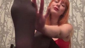 Nylon Ass & Soles Tease