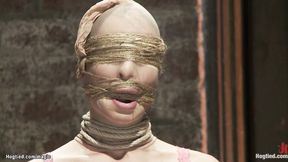 ”Lesbian in single ankle suspension”