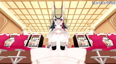 Ookami Mio (Bunny Girl) and I have intense sex in the casino. - Hololive VTuber POV Hentai