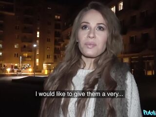 Public Agent - Holiday Cutie Blow job And Hard Screw In Public