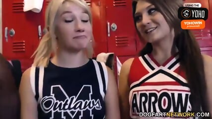 Busty Cheerleader Likes His Monster Cock