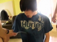 Gay bathroom creep porn Emo Boy Gets A Hosedown!