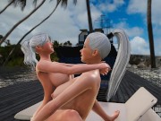Baño de sol: Sera y Valkyr - Futa x Mujer (LoM, Pose3D) Complete
