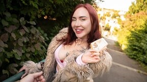 Met hot redhead Eva in Prague, got blowjob, fucked standing doggy & cowgirl, she swallowed my cum!