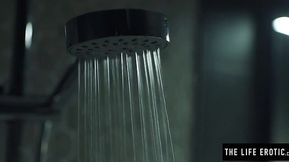 Latina supermodel gets off in shower to relieve herself of sins