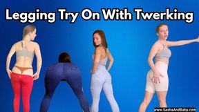 Legging Try On JOI with Twerking - Butt and Ass JOI - Thong Fetish -