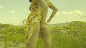 last sunny view on the city for stacy bloom - anal action outdoor, fisting, dildo fucking.