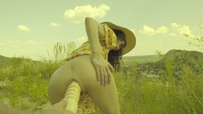 last sunny view on the city for stacy bloom - anal action outdoor, fisting, dildo fucking.