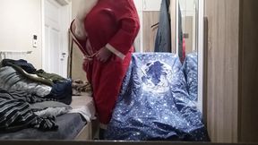 Santa Claus Masturbates with Huge Boobs