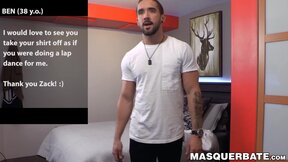 Yummy and hung hottie Zack Lemec aggressively fucks his pillow