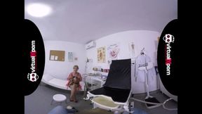 hairy mature gets virtual fucked by her doctor