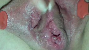 Girl Plays with Her Spread Pussy and Pees