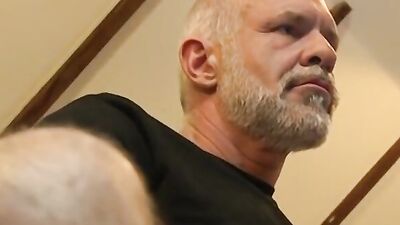 Fellow enjoy in 3some with his teen stepson and gay neighbor