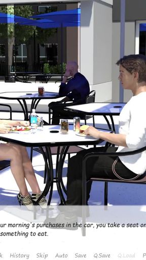 Epic moment from &quot;My stepbrother &#039;s wife #36 While having lunch with Jennifer, John met with Justine-highlight&quot;