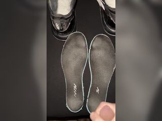 Ejaculation on my allies worn nike shoes
