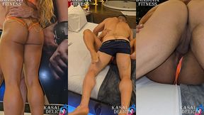amigo do marido foi no motel comer a esposinha safada e levou uma lingerie de presente pra putinha usar pra ele