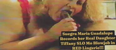 Tiffany Sucking cock in lingerie and mule high heels