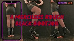 Your Boss Gives You a Merciless Rough Bootjob Punishment in Black Ankle Boots (Vertical Version) - Tamystarly - Cock Balls Crush Trample, CBT, Trampling, Shoejob, Stomping