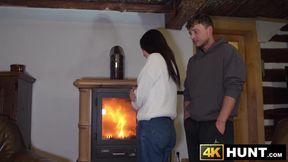 Adorable Emma Evans is reluctant while cucking her lover with me
