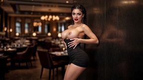 naughty waitress in high heels seduction - deepthroat & hardcore restaurant fuck ai generated