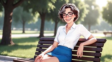 Nude photoshoot in the park with leaked