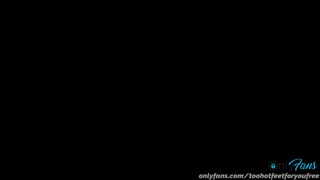 Dirty dry soft feet milf footjob after beach