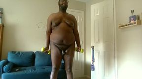 Naked gay workout