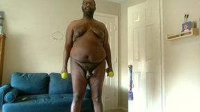 Naked gay workout