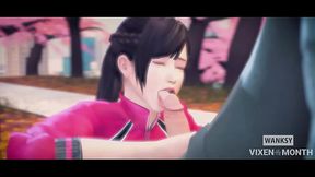 [Vixen of the Month] Kokoro blowjob in the park