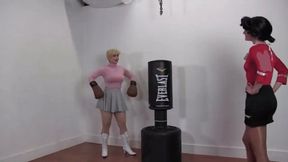 Custom Video: Never Kick A Woman Round 3! Female Boxing Fighting Parody with Galas & Arielle Lane - HD mp4