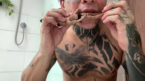 domination of a small human by the giant demon macabreink