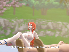 luffy with nami bang in wano one piece hentai parody