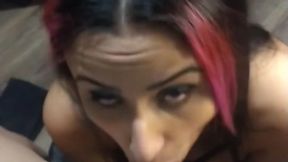 Deepthroating Cock POV Closeup Sucking Real Cock