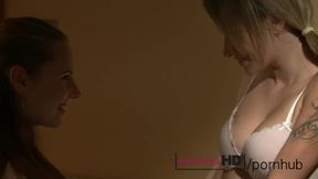 Zuzana Zeleznovova and Angel Piaff's girl on girl smut by Kissing HD