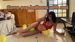 bikini with balloons