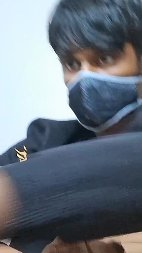 Brownguy in a Jacket Jerking off