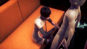 Yaoi Femboy - Kagesato Handjob a Big Dick