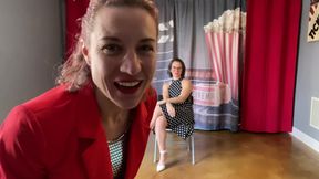 2 hot females compete in this JOE competition to get your cum