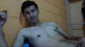Enjoying a Stroke and Cum