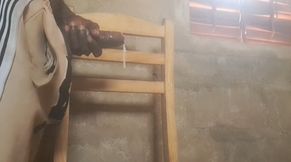 The powerful cock breaks free