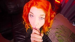 Hard Sex With A Girl In A Cat Costume, Shoved A Huge Dick Down Her Throat